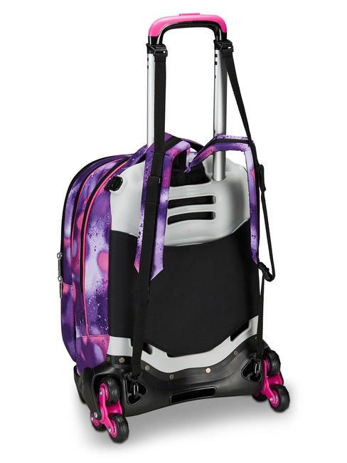 DETACH BUBBLE STREET Abnehmbarer Doppel-Rucksackwagen ROSA VIOLETT - Rucks&auml;cke mit Trolleyfunktion