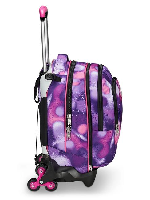 DETACH BUBBLE STREET Abnehmbarer Doppel-Rucksackwagen ROSA VIOLETT - Rucks&auml;cke mit Trolleyfunktion
