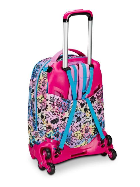 COLORJAM 3-in-1-Trolley-Rucksack, abnehmbar IBIS ROSE - Rucksäcke mit Trolleyfunktion