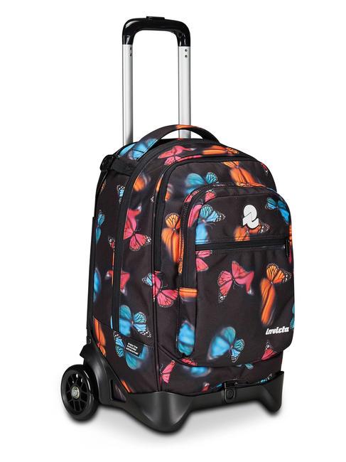 NEW WAY NEW PLUG Fantasy Rucksack mit abnehmbarem Trolley verschwommener Schmetterling - Rucks&auml;cke mit Trolleyfunktion