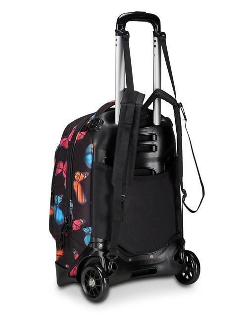 NEW WAY NEW PLUG Fantasy Rucksack mit abnehmbarem Trolley verschwommener Schmetterling - Rucks&auml;cke mit Trolleyfunktion