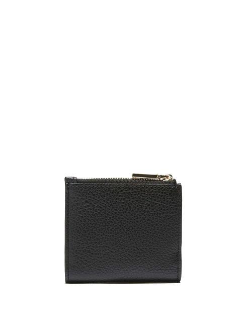METALLIC SOFT Mini-Geldbörse aus Leder Schwarz - Brieftaschen Damen