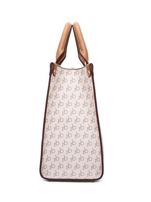 MONOGRAM Logo Handtasche, mit Schultergurt Weiß - Damentaschen