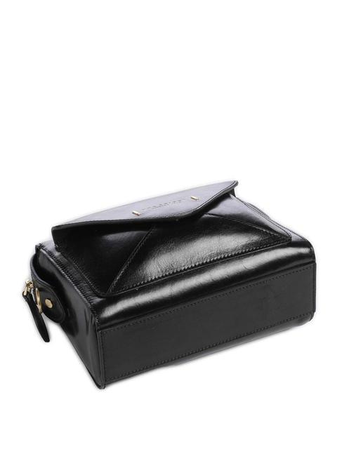 FRIDA Mini-Umhängetasche aus Leder Schwarzes Gold - Damentaschen