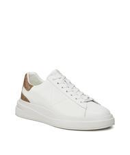 GUESS ELBA  Turnschuhe wei&szlig;brauner Ocker - Herrenschuhe - 2