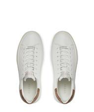GUESS ELBA  Turnschuhe wei&szlig;brauner Ocker - Herrenschuhe - 4