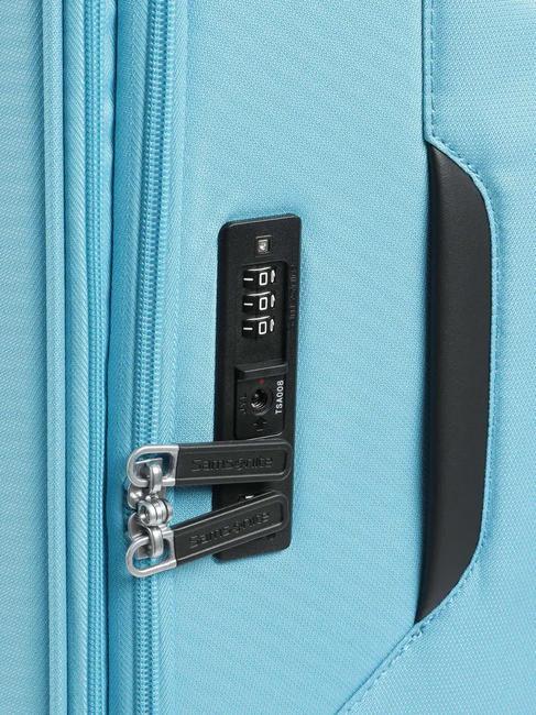 LITEBEAM Großer erweiterbarer Trolley Meerblau - Halbharte Trolleys