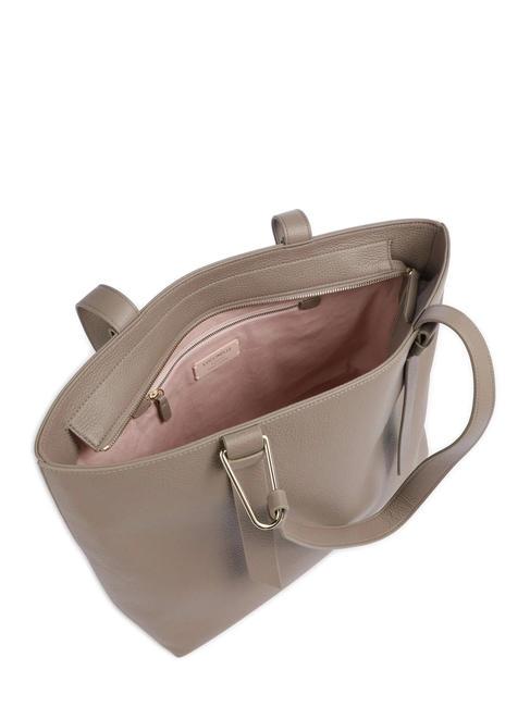 MALORY  Schulter-Shopper aus Leder warmes Taupe - Damentaschen