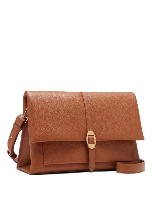 DORIAN Schultertasche aus geh&auml;mmertem Leder CUIR - Damentaschen