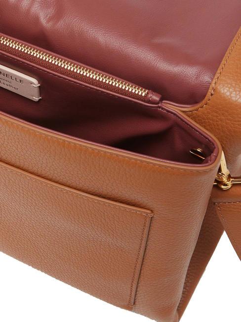 DORIAN Schultertasche aus geh&auml;mmertem Leder CUIR - Damentaschen