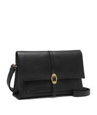 COCCINELLE DORIAN Schultertasche aus geh&auml;mmertem Leder Schwarz - Damentaschen - 2