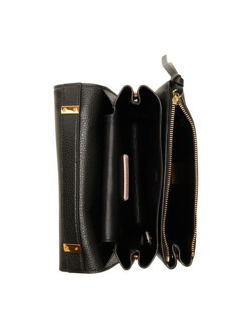 ARLETTIS Handtasche aus gehämmertem Leder Schwarz - Damentaschen