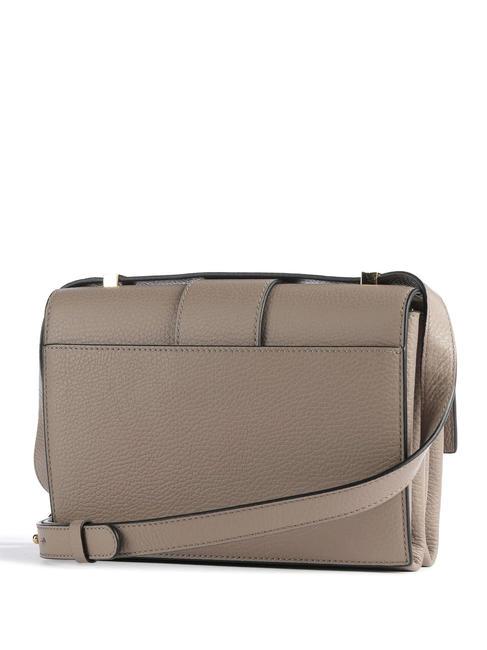 ARLETTIS Handtasche aus gehämmertem Leder warmes Taupe - Damentaschen