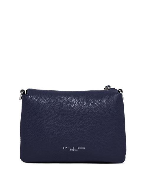 THREE  Mini-Umhängetasche aus Leder NAVY BLAU - Damentaschen