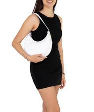 LESAC TULIPANO Umh&auml;ngetasche mit Schultergurt aus Leder optisches Wei&szlig; - Damentaschen - 4