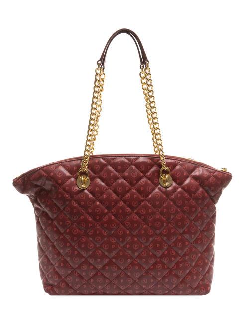 HERITAGE Quilted Schulter-Shopper Burgund - Damentaschen