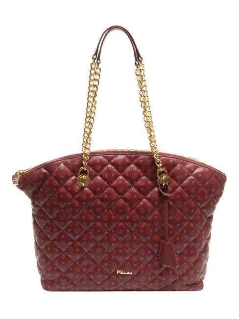 HERITAGE Quilted Schulter-Shopper Burgund - Damentaschen