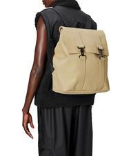 RAINS MSN BAG Wasserdichter City-Rucksack Sand - Rucksäcke für Schule &amp; Freizeit - 5