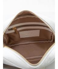 LESAC LUCIA Doppelte Umhängetasche aus Dollar-Leder optisches Weiß - Damentaschen - 3