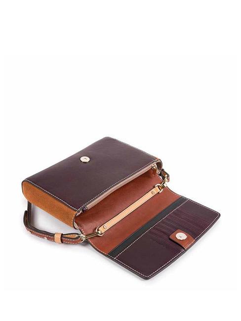 CAMPIONARIO - DAFNE  Mini-Umh&auml;ngetasche aus Leder braun/braun - Damentaschen