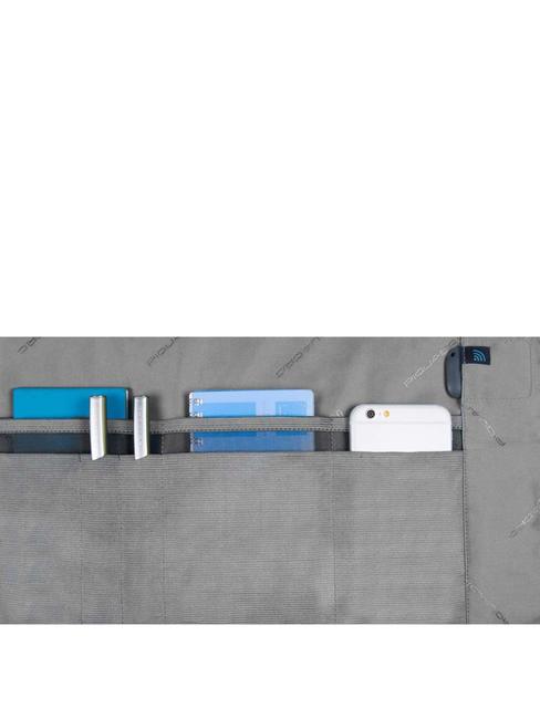 CAMPIONARIO - LINE Aktentasche aus Leder f&uuml;r 15,6" Stk Blau - Arbeitstaschen