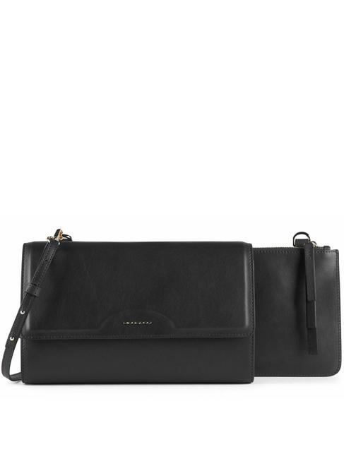 CAMPIONARIO - GEA  Clutch aus Leder Schwarz - Damentaschen