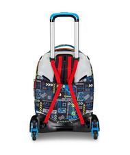 SJGANG FUNNYGOAL 3-in-1-Trolley-Rucksack, abnehmbar FEUERROT - Rucksäcke mit Trolleyfunktion - 3