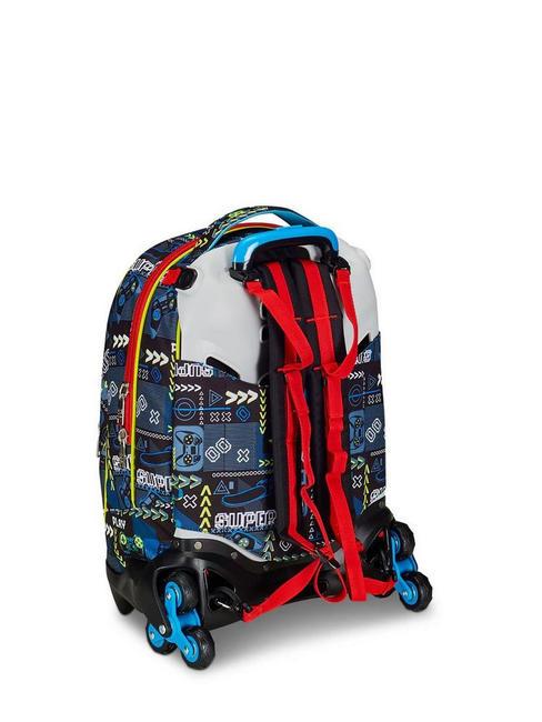 FUNNYGOAL 3-in-1-Trolley-Rucksack, abnehmbar FEUERROT - Rucksäcke mit Trolleyfunktion