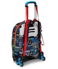 SJGANG FUNNYGOAL 3-in-1-Trolley-Rucksack, abnehmbar FEUERROT - Rucksäcke mit Trolleyfunktion - 5