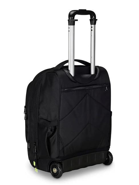 BUMP GRS CAMBIA COLORE 14" Laptop-Trolley-Rucksack mit 2 Rollen Schwarz Gelb - Rucks&auml;cke mit Trolleyfunktion