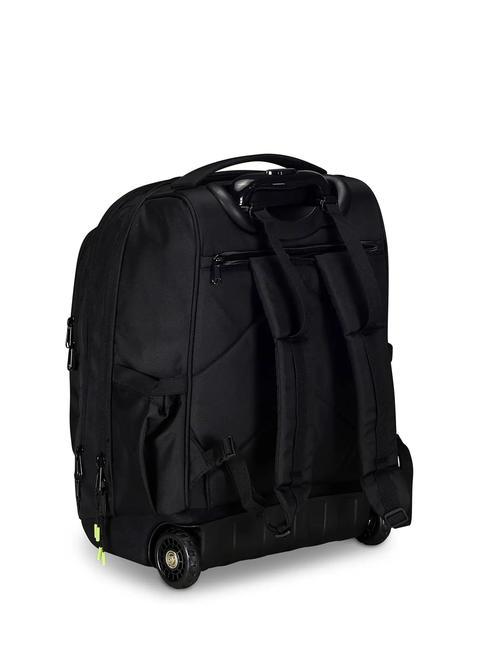 BUMP GRS CAMBIA COLORE 14" Laptop-Trolley-Rucksack mit 2 Rollen Schwarz Gelb - Rucks&auml;cke mit Trolleyfunktion
