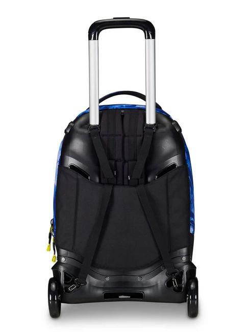 PLUS GRS FANTASY Abnehmbarer Trolley-Rucksack blauer Shibori - Rucks&auml;cke mit Trolleyfunktion