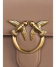 PINKO CLASSIC LOVE BAG Eine einfache Tasche Ingwerkeks-Antikgold - Damentaschen - 4