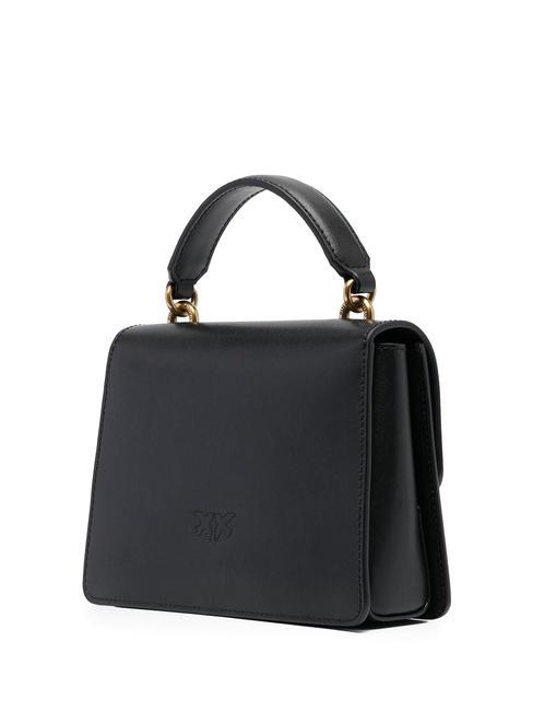 MINI LOVE BAG Tasche mit Griff schwarz-antikgold - Damentaschen