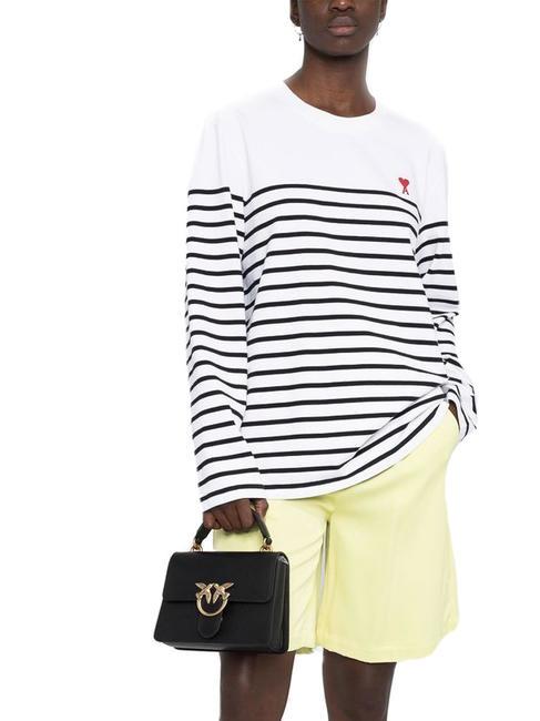 MINI LOVE BAG Tasche mit Griff schwarz-antikgold - Damentaschen