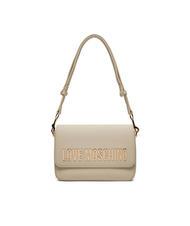 LOVE MOSCHINO LETTERING Schultertasche Elfenbein - Damentaschen - 2