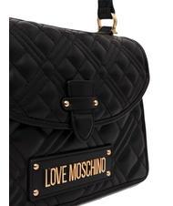 LOVE MOSCHINO QUILTED Aktentasche mit Schultergurt Schwarz - Damentaschen - 4