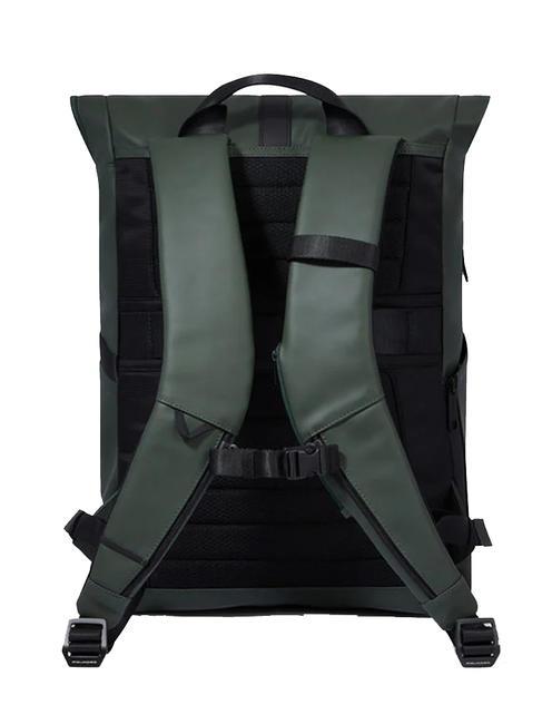 CORNER SPECIALE GOMMATO Rolltop-Rucksack für 15,6-Zoll-Laptop GRÜN - PC-Rucksäcke