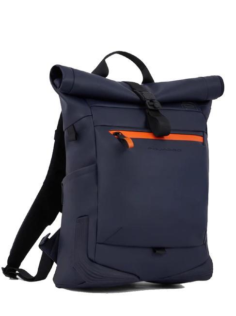 CORNER SPECIALE GOMMATO Rolltop-Rucksack für 15,6-Zoll-Laptop Blau - PC-Rucksäcke