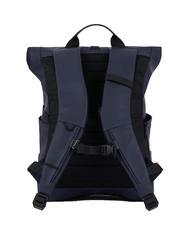 PIQUADRO CORNER SPECIALE GOMMATO Rolltop-Rucksack für 15,6-Zoll-Laptop Blau - PC-Rucksäcke - 3