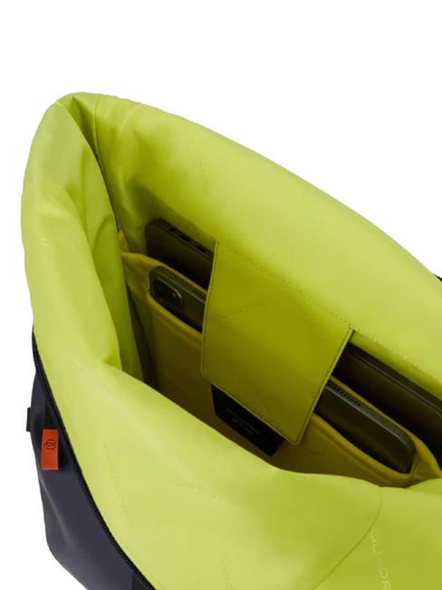 CORNER SPECIALE GOMMATO Rolltop-Rucksack für 15,6-Zoll-Laptop Blau - PC-Rucksäcke