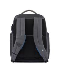 PIQUADRO Rucksack URBAN FAST-CHECK, 15,6-Zoll-PC-Halterung, aus Leder schwarz grigiongr - PC-Rucksäcke - 3