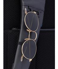 PIQUADRO Rucksack URBAN FAST-CHECK, 15,6-Zoll-PC-Halterung, aus Leder schwarz grigiongr - PC-Rucksäcke - 7