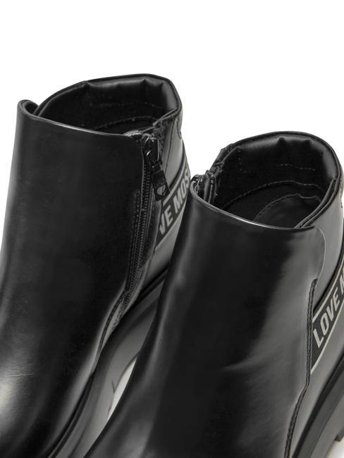 SQUARE 40 Beatles-Stiefeletten aus Leder Schwarz - Damenschuhe