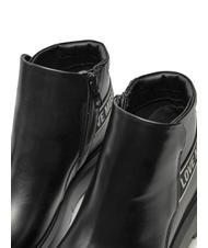 LOVE MOSCHINO SQUARE 40 Beatles-Stiefeletten aus Leder Schwarz - Damenschuhe - 4