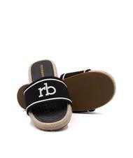 ROCCOBAROCCO RB Canvas-Slipper Schwarz - Damenschuhe - 5