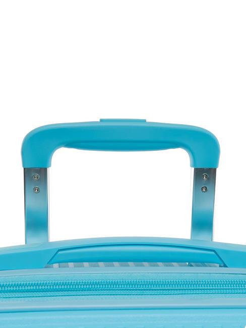 LIGHT POP 1 Mittelgroßer erweiterbarer Trolley wasserblau - Harte Trolleys