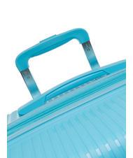 LESAC LIGHT POP 1 Großer erweiterbarer Trolley wasserblau - Harte Trolleys - 7