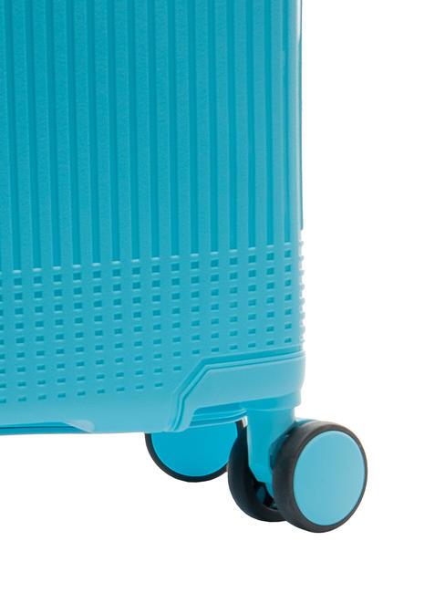 LIGHT POP 1 Großer erweiterbarer Trolley wasserblau - Harte Trolleys