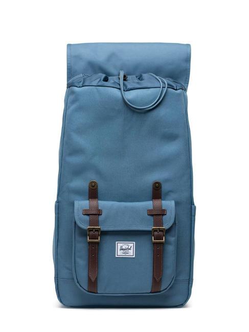 LITTLE AMERICA  Rucksack in Standardgr&ouml;&szlig;e Stahlblau - Rucks&auml;cke f&uuml;r Schule &amp; Freizeit
